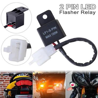 12A 2Pin электронное светодиодное реле мигалки для Honda Kawasaki Suzuki Yamaha мотоциклетный двигатель, лампа указателя поворота Hyper Flash