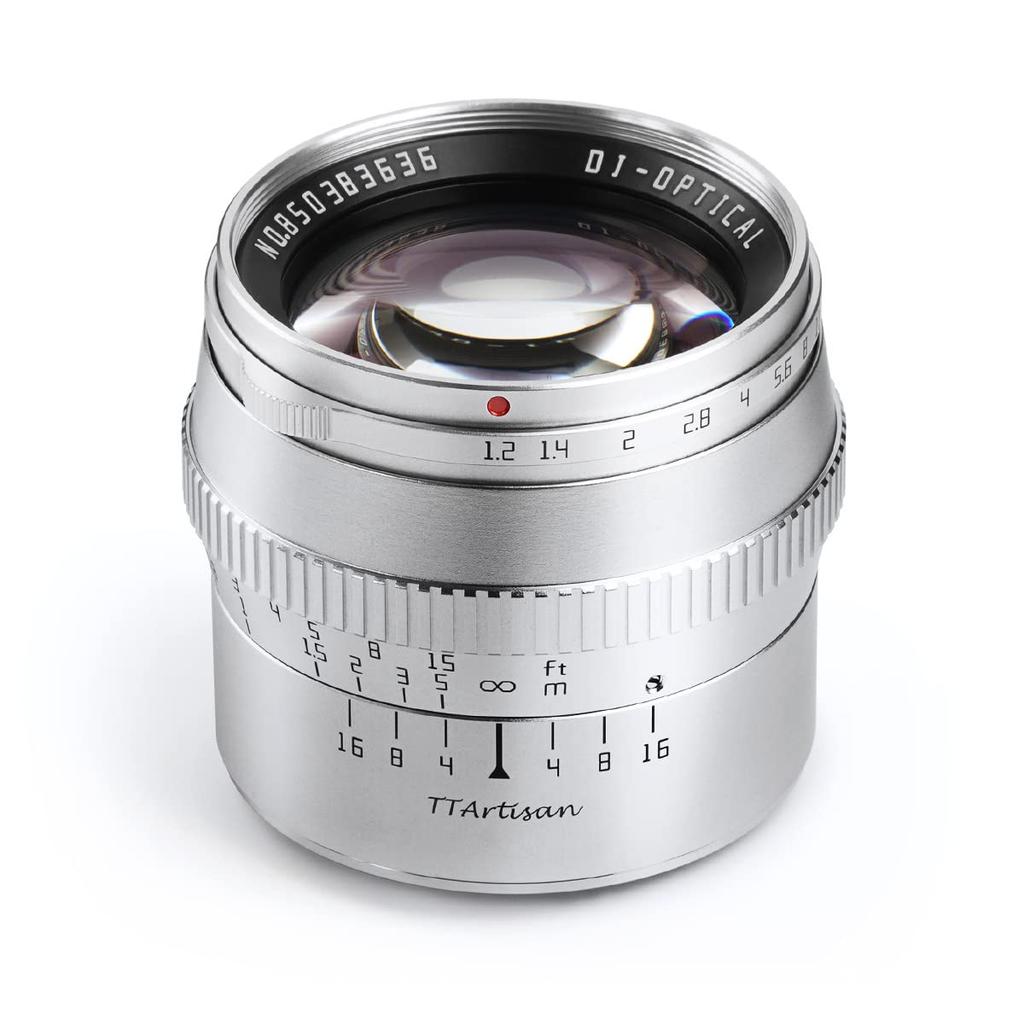 TTArtisan 50mm Prime Lens for Cameras Warranty Sigma Manual Large Bright Compact and Ideal for Nightscapes and Portrait Master Craftsman Optics F1.2