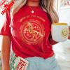 Gold Glitter Horse New Year Shirt Festival Graphic Retro Chinese Zodiac Unisex Adult Cotton TShirt NYE Party Family Matching