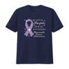 Женская футболка I Wear Purple For My Best Friend Pancreatic Cancer Awareness Черная 2XL Винтажная стирка Уличный стиль Дышащая