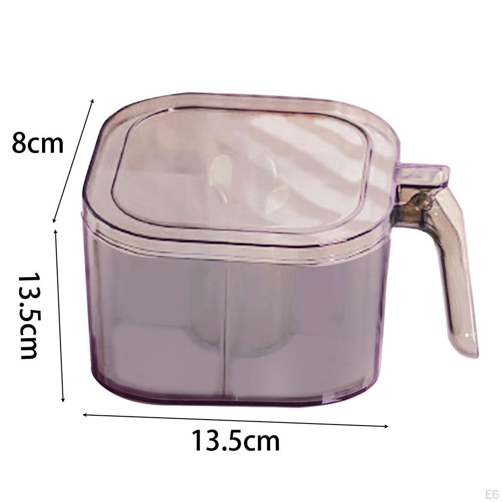 4 Compartments Seasoning Box Condiment Container Spice Dispenser for Dining Room