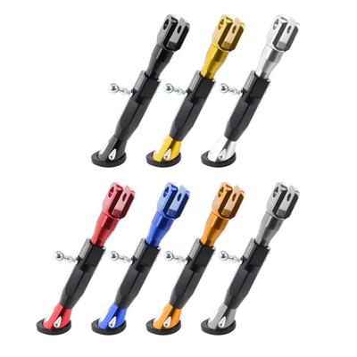 Подножка для мотоцикла 22-25 см, регулируемая по высоте, модифицированный кронштейн для скутера, боковая стойка из алюминиевого сплава с ЧПУ