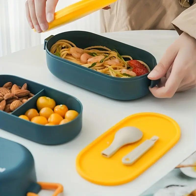 850 мл портативный двухслойный ланч-бокс для микроволновки Bento Box с посудой герметичный герметичный контейнер для хранения продуктов
