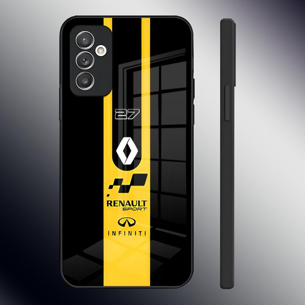 Чехол для телефона R-Renaults Logo Французский Автомобиль Для Samsung S26 S24 Ultra S23 S22 S21 Fe S25 Plus A54 A34 A24 A53 A13 A13 A16 Стеклянная Крышка