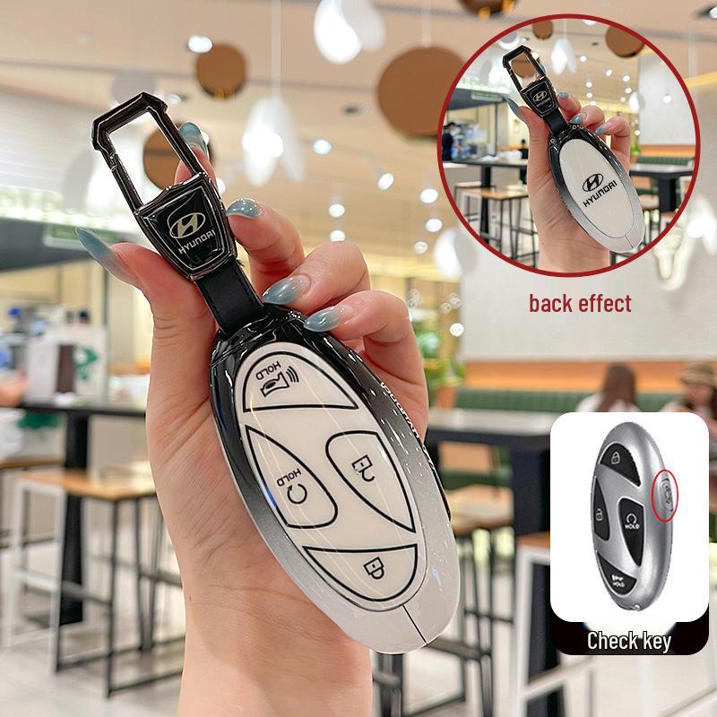 Чехол для ключа Hyundai Tucson L 2025: Полностью металлический корпус для новой модели 5-го поколения