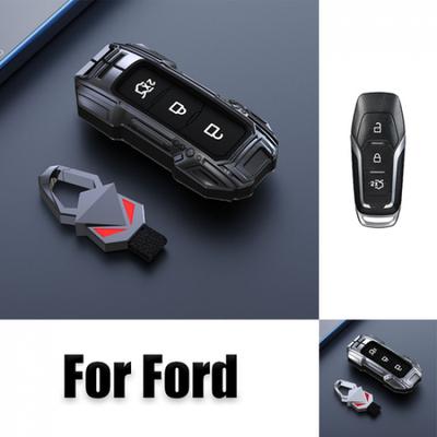 Силиконовый чехол-брелок из цинкового сплава для ключа автомобиля Ford Mustang Explorer Mondeo F-150