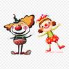Clown Iron On Heat Transfer Printing Vinyl Patches Sticker for Clothes DIY Appliques Washable Patches