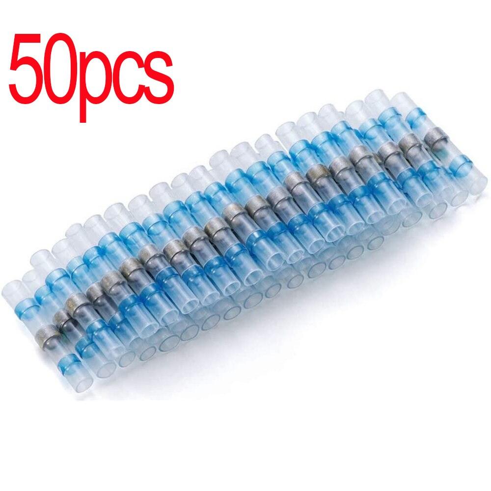 Кольцевой припой Клемма 50 шт. Монтажный припойный кольцевой термоусадочный промежуточный соединительный терминал Термоусадочная трубка Клемма