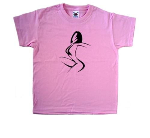 Bikini Woman Pink Kids T-Shirt