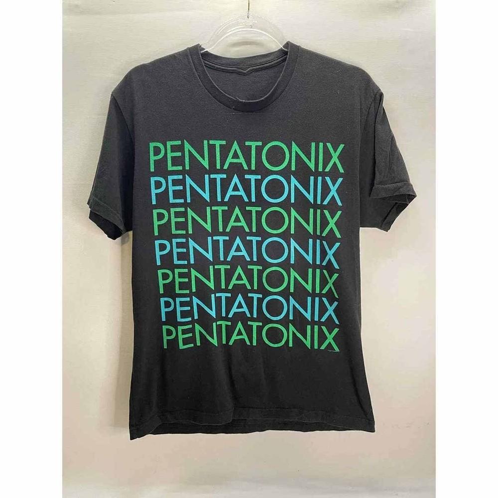 Логотип группы Pentatonix 1 сторона Футболка Унисекс Черный S-5XL 1V0684 Унисекс Футболка
