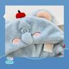 Korean Style Ear Protection Hat Cute Fluffy Beanie Hat Fashion Elephant Warm Hat  Outdoor
