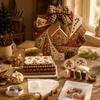 Creative Handmade Wreath Set Christmas Fabric DIY Kit, Patchwork Beginner-Friendly Holiday Craft Decorative Kit Decoration for Front Door, Wall Decor,