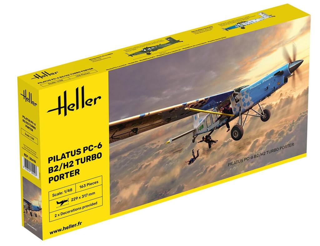 Platz Heller 1/48 Pilatus PC-6 B2/H2 Turbo Porter Пластиковый набор HE30410