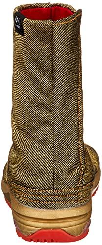 Марго Эйр Джог V (Пять) Носки таби, Дизайн фестивального барабана, Воздушная подушка, Сделано в Японии, Ограниченная серия, 6-слойные кохадзэ, Унисекс, Взрослый, Золотой, 29.0 см, 2E