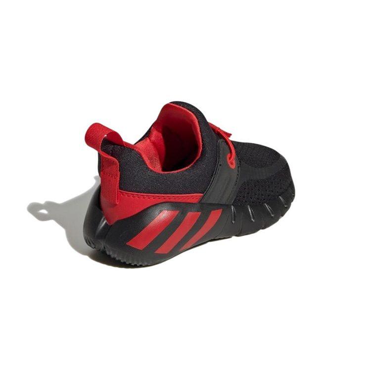 adidas Rapidazen I Удобные Устойчивые к истиранию Дышащие Низкие Детские Кроссовки Черно-Красные Для Младенцев И Малышей GY6652