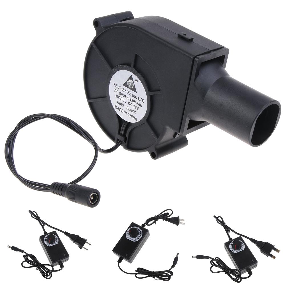 110V 220V BBQ Fan Barbecue Heating Stove 3-12V Air Blower Cooking Grill Fan Adjustable Speed Charcoal Fire Starter 9733