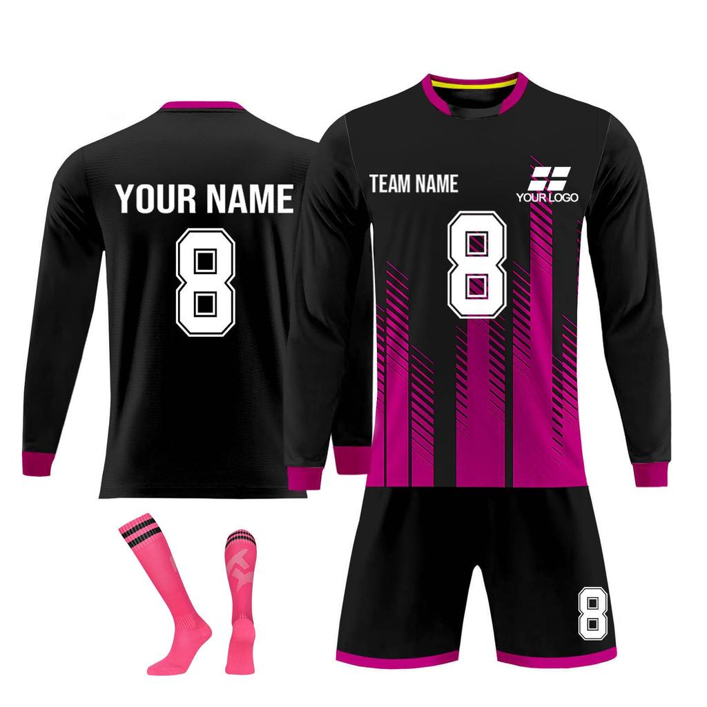 Комплект персонализированных рубашек для мужчин и девочек с именем и номером, футбольные майки на заказ для мальчиков, тренировочный костюм