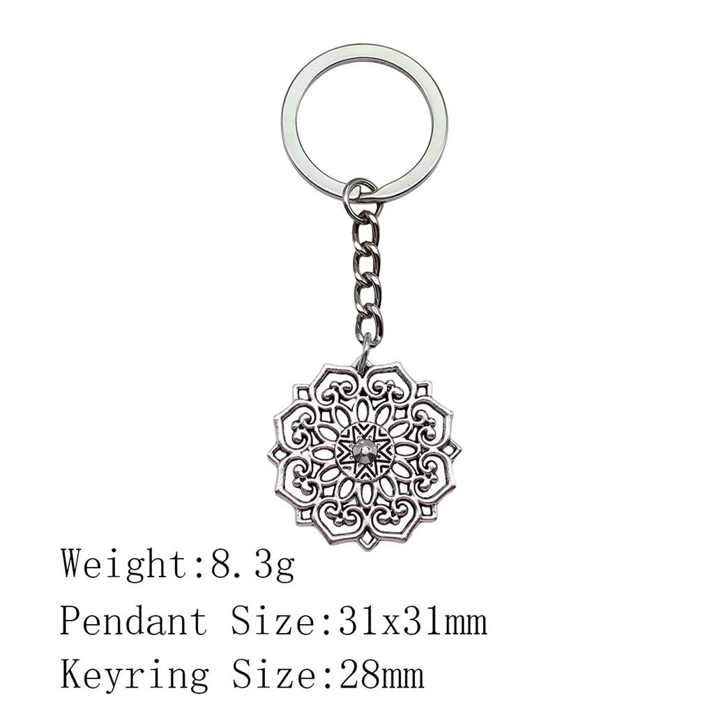 Новые поступления Брелок для ключей Женщина Цветок Жизни Брелок для ключей Biz Новинка в связках ключей