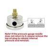 For 1 8''NPT Fittings Axial Shock-Resistant Oil Pressure Gauge Automotive Gauges Metal Construction Oil-filled