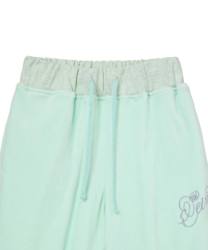 Брюки-джоггеры DEINET Rose Typo Capri Мятного цвета