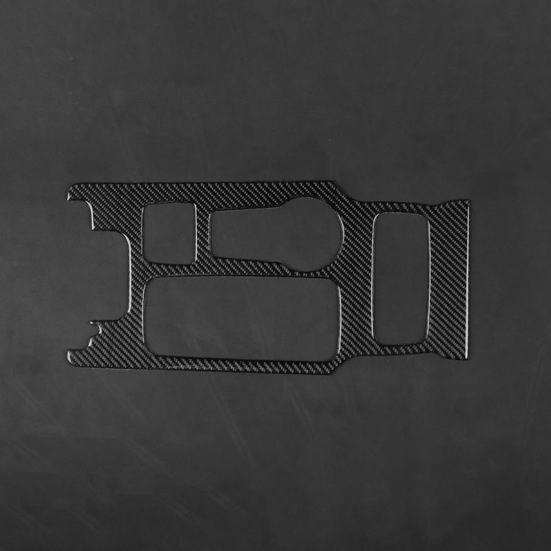 For Ford Fusion 2013- Real Carbon Fiber Stickers Centre Gear shift water cup storage panel Car Accessories ide decorative