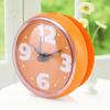 Round Wall Clock Waterproof Alarm Clock Mini Shower Clock Bathroom&Kitchen