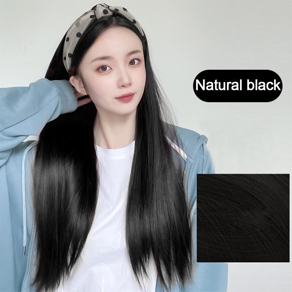LUPU Headband Synthetic Headband Wigs Lolita Wig Clip In Hair Extensions for Women