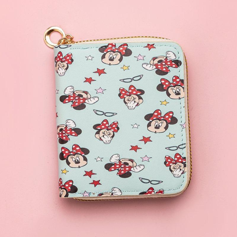 Short Wallet, Fashionable and Simple Zipper for Young Students, Cartoon Pu Change Purse, New Model.