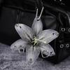 Creative Lily Simulation Flower Keychain Pendant Backpack Decoration Accessories Gifts