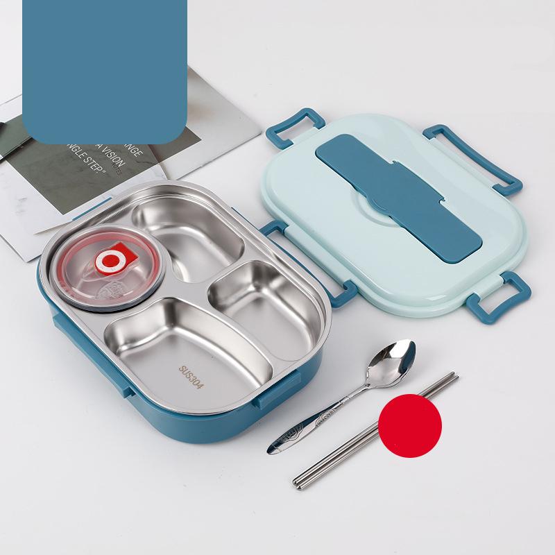 Food Storage Container Dinnerware Stainless Steel Lunch Box Portable Bento Box Food Storage Student