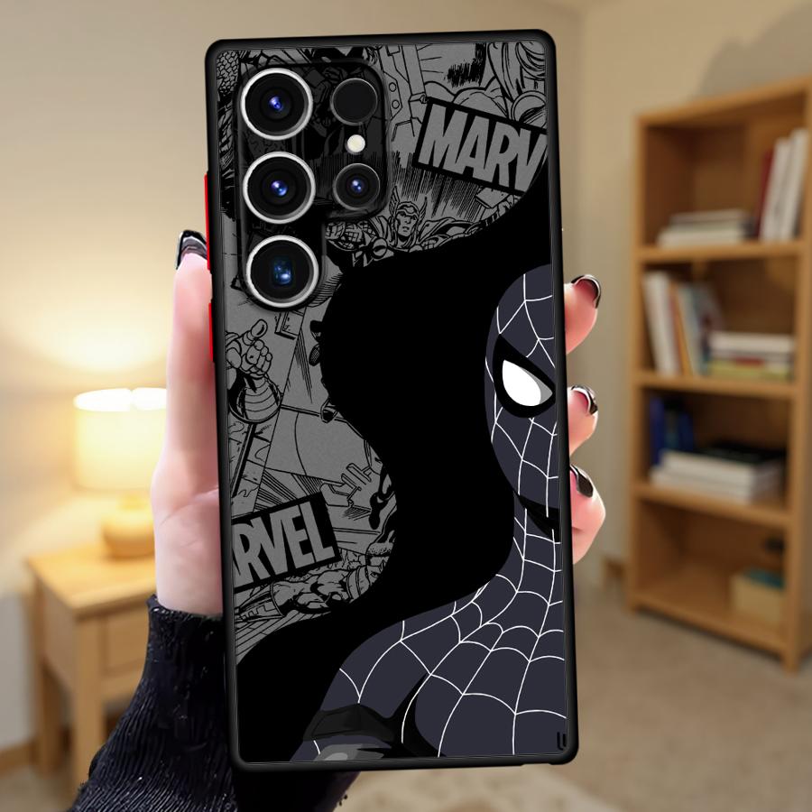 Чехол для Samsung Galaxy S26 S22 S23 FE S20 S25 Ultra S21 S24 Plus Note 20 10+ Funda Чехол для телефона Marvels Человек-паук Веном