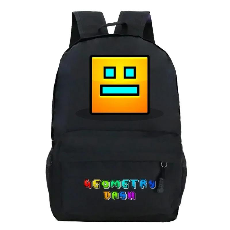 Рюкзак Geometry Dash Детский Мальчики Девочки Школьные Сумки Ученики Начальной Школы Ранец Детский Повседневный Рюкзак