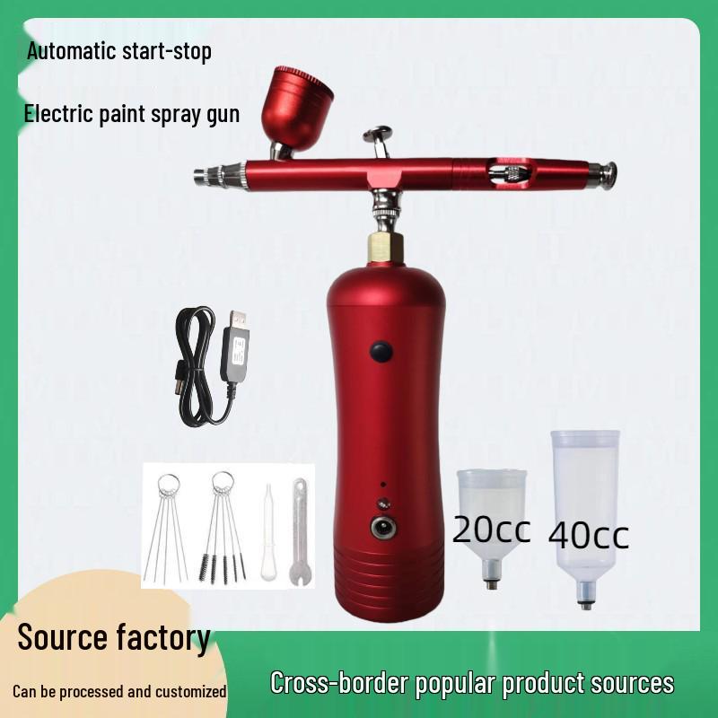 High Power Automatic Start-Stop Spray Gun for Nail Art & Model Painting