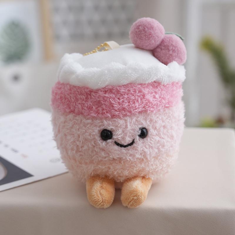 Jellycat Gradient Cute Cherry Cake Cartoon Plush Pendant For Birthday Gift