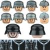 Вторая Мировая Война Военные Немецкие Солдаты Фигурки Строительные Блоки Армия Пехотинец Воин Артиллерист Броня Пушка Оружие Кирпичики Игрушки Для Детей