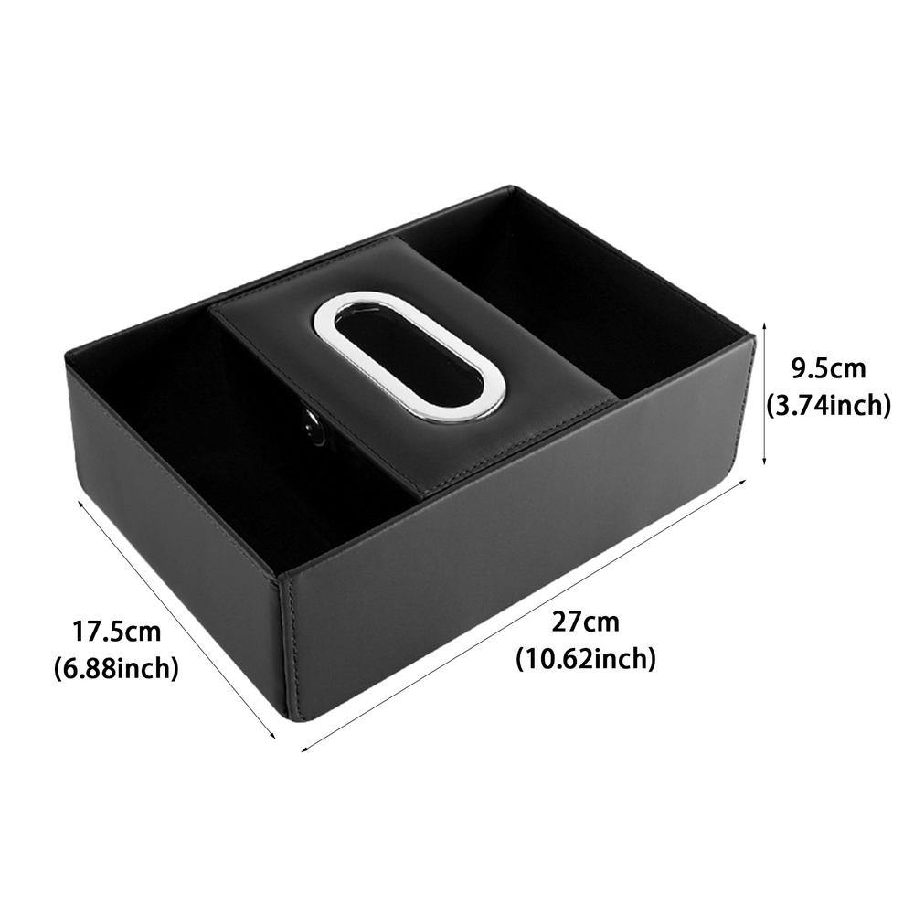 Solid Car Armrest Organizer Center Console Armrest Box Car Armrest Tissue Box Organizer For Water Bottle Cell Phone Cards