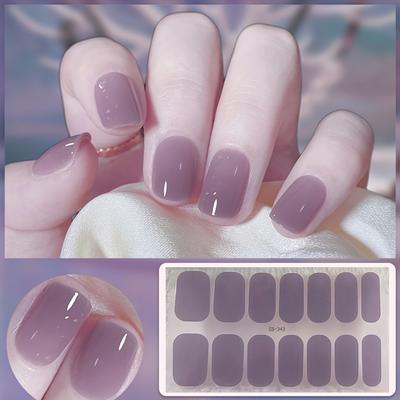 Женская модная тематическая наклейка для ногтей, самоклеящаяся водостойкая гелевая пленка для ногтей с блестками, легко наносится и снимается, аксессуары для ногтей