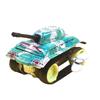 Small Clockwork Iron Tank Toy Vehicle Model Wind Up Car Toys for Kids Learning Educational
