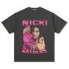 2026 New NICKI MINAJ Printed Cotton Y2K Tshirt Summer Men and Women Fashion Retro and Comfortable Short Sleeved Shirt Unisex