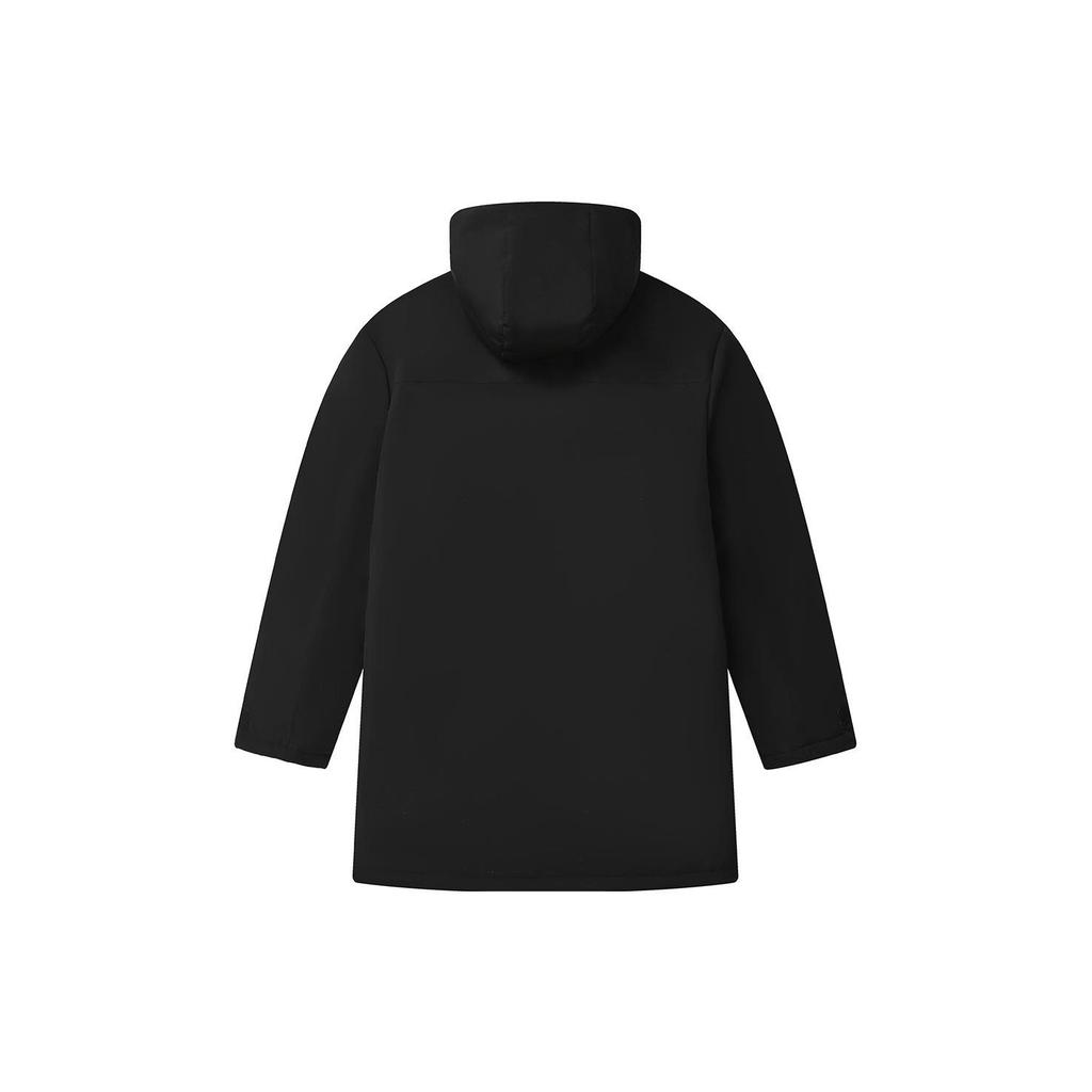 Fila Однотонная куртка-пуховик средней длины с капюшоном, мужская верхняя одежда, черная F11M249904ABK