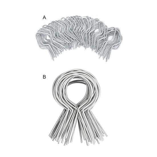 100 шт. оцинкованных зажимов для проволоки для забора, простая установка, надежные металлические зажимы для столбов забора для любителей делать все своими руками