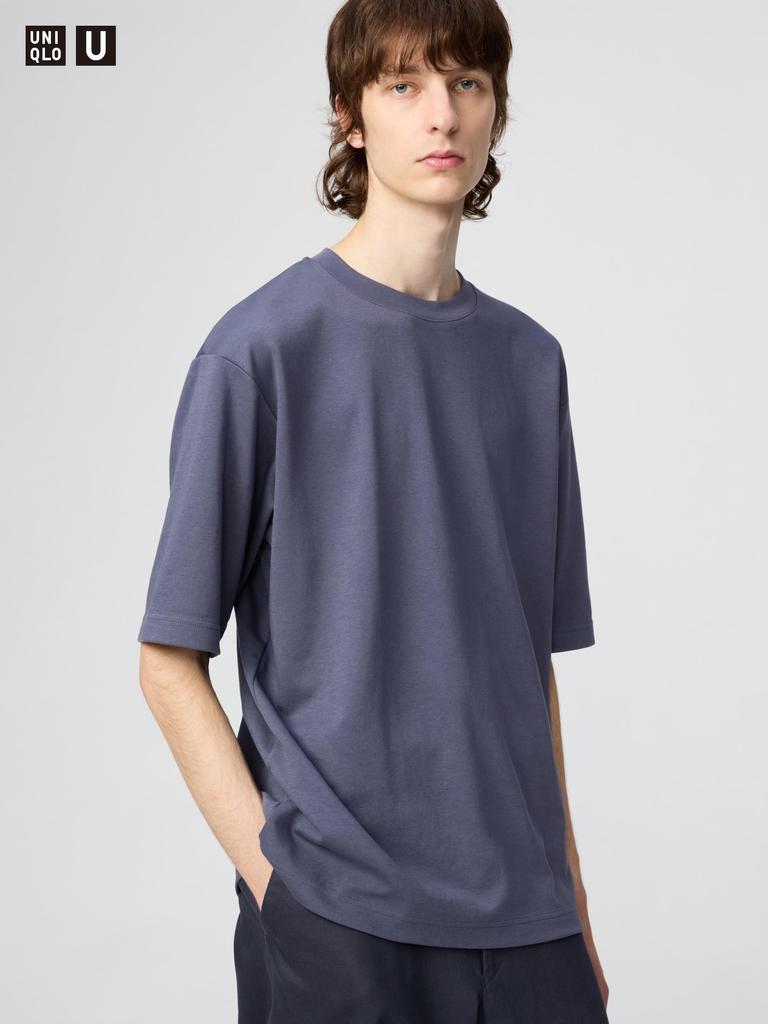 Uniqlo Футболка Japan Air Rhythm Cotton Oversize с рукавами 5 минут 
