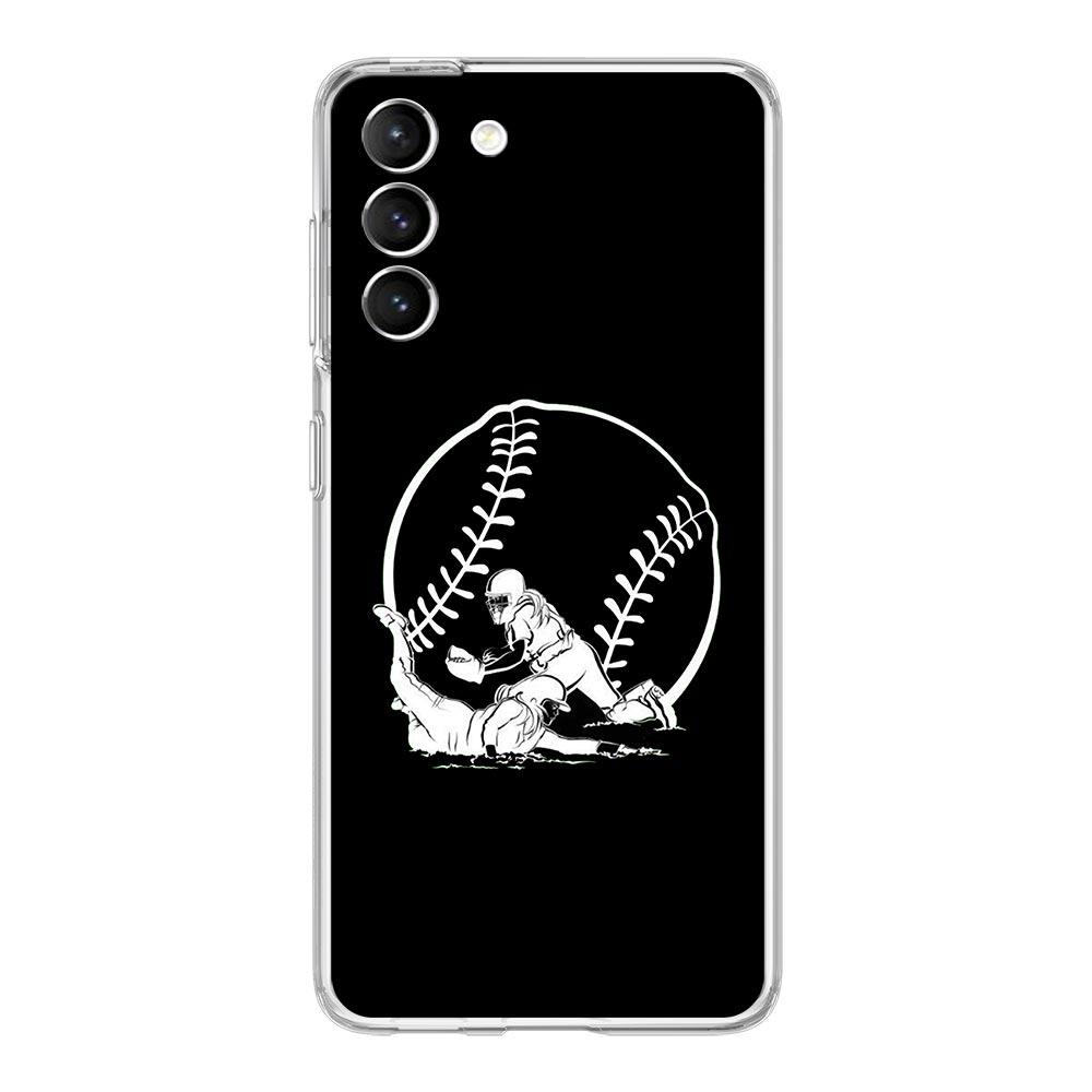Baseball Clear Silicone Phone Case For Samsung Galaxy S23 S22 5G S20 Ultra S21 FE 5G S10E S9 S8 S10 Plus Soft Shockproof Cover