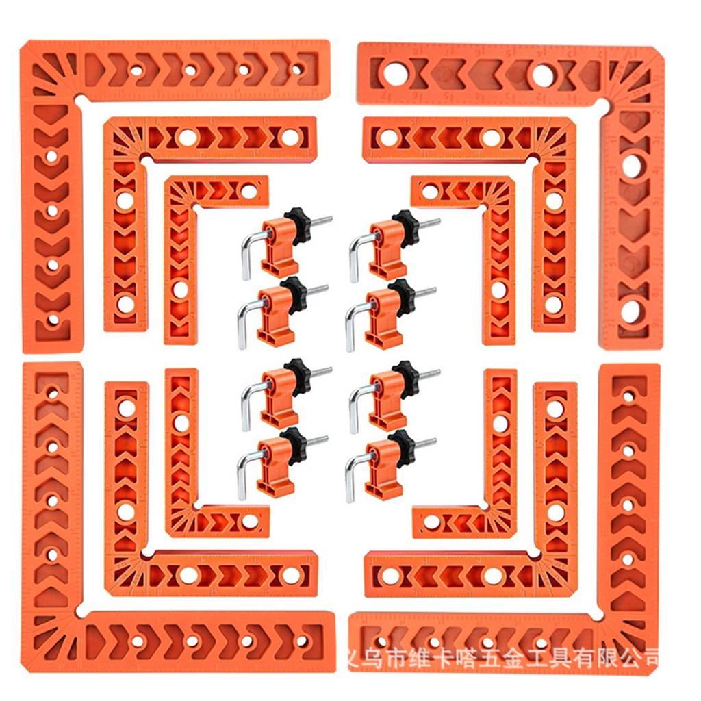 8 шт. угловых струбцин для деревообработки, 90-градусные прямоугольные струбцины для точного позиционирования и устойчивости для DIY проектов