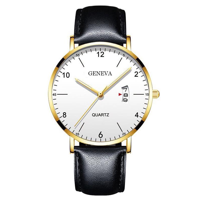 Мужские деловые цифровые кварцевые часы с сетчатым браслетом и календарем