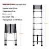 Multi-Functional Aluminum Telescopic Ladder - Herringbone Design, Foldable, Thickened for Household and Large Joint Decoration.