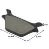 Kijima HD-05196 Motorcycle Parts Brake Pad (Riar) 87-99Y XL&BT (Compatible with Genuine Part Number 44209-87)