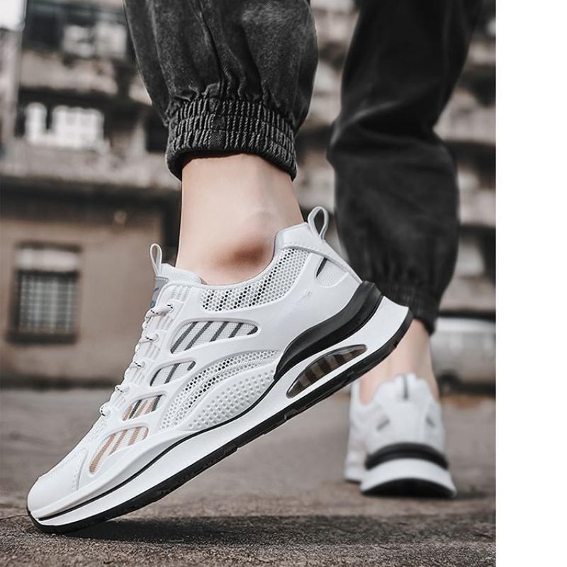 Модные мужские кроссовки, легкие износостойкие противоскользящие кроссовки, повседневная белая обувь, мужская летняя спортивная обувь
