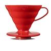 HARIO V60 прозрачная воронка 02 красная Для 1~4 чашек кофе ручной капельный метод сделано в Японии VDR-02-R