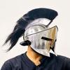 300 Spartan Helmet Silver Medieval Steel Helmet With Inner Liner Best Gift For Him